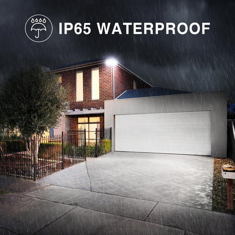 Onforu 130W Flood Lights Outdoor, 13000LM Brightness LED Light Outside, IP65 Waterproof LED Exterior Floodlight with 3 Adjustable Heads, 6500K White Outdoor Security Light for Yard Garage Eave - Image 5